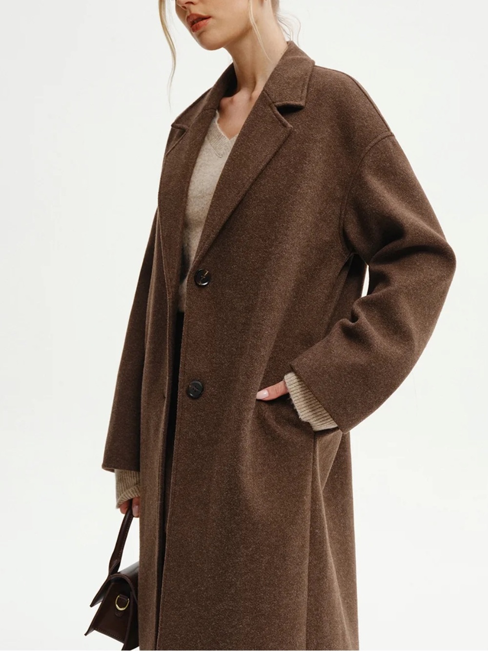 COMMENSE $90msrp NEW WITH TAGS SMALL CHOCOLATE BROWN COAT - Picture 3 of 4